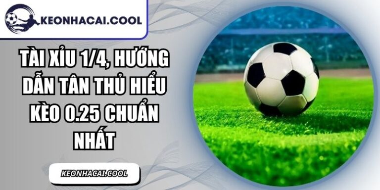 Tài Xỉu 1/4, Hướng Dẫn Tân Thủ Hiểu Kèo 0.25 Chuẩn Nhất 2 Tài Xỉu 1/4